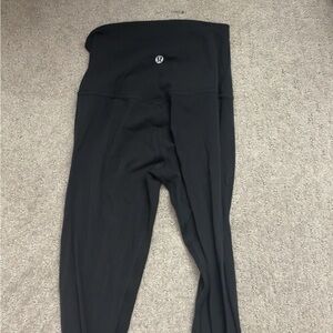 Black Lululemon high rise Align Leggings, barely worn
